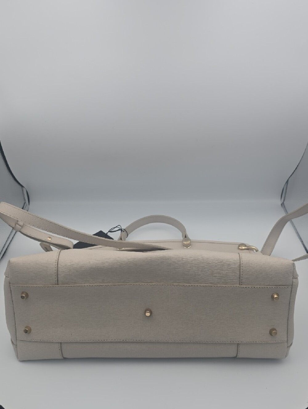 Furla Piper Top Handle Beige Medium Satchel/Dome Bag W Gold Hardware  (NWT)✨️🤍✨ - Picture 8 of 15